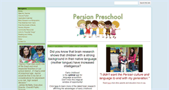 Desktop Screenshot of persianpreschool.com